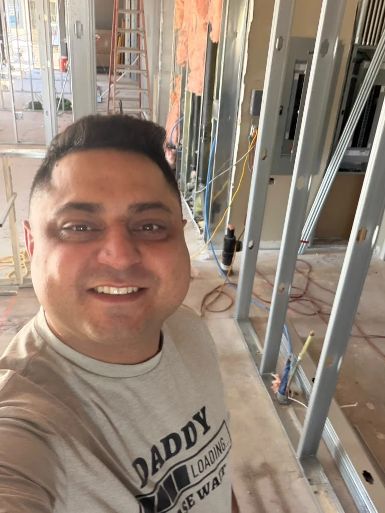 Dr. Hooman Monajemi on site during construction of the new Mesa office