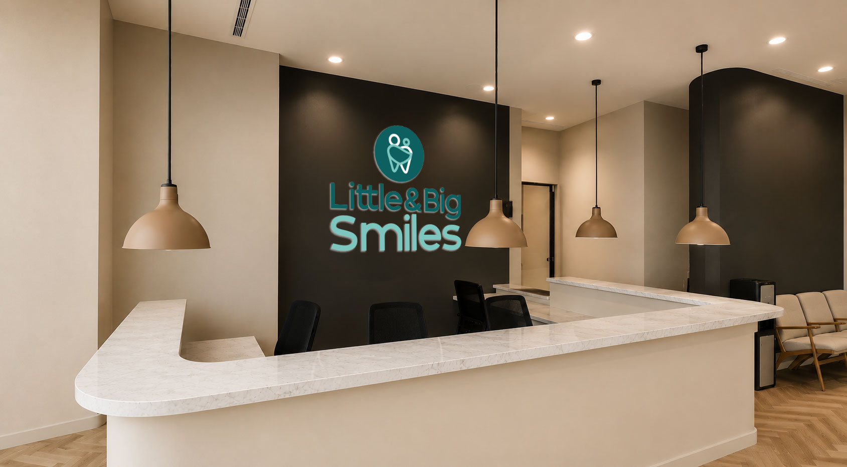 Reception at Little and Big Smiles Dentistry