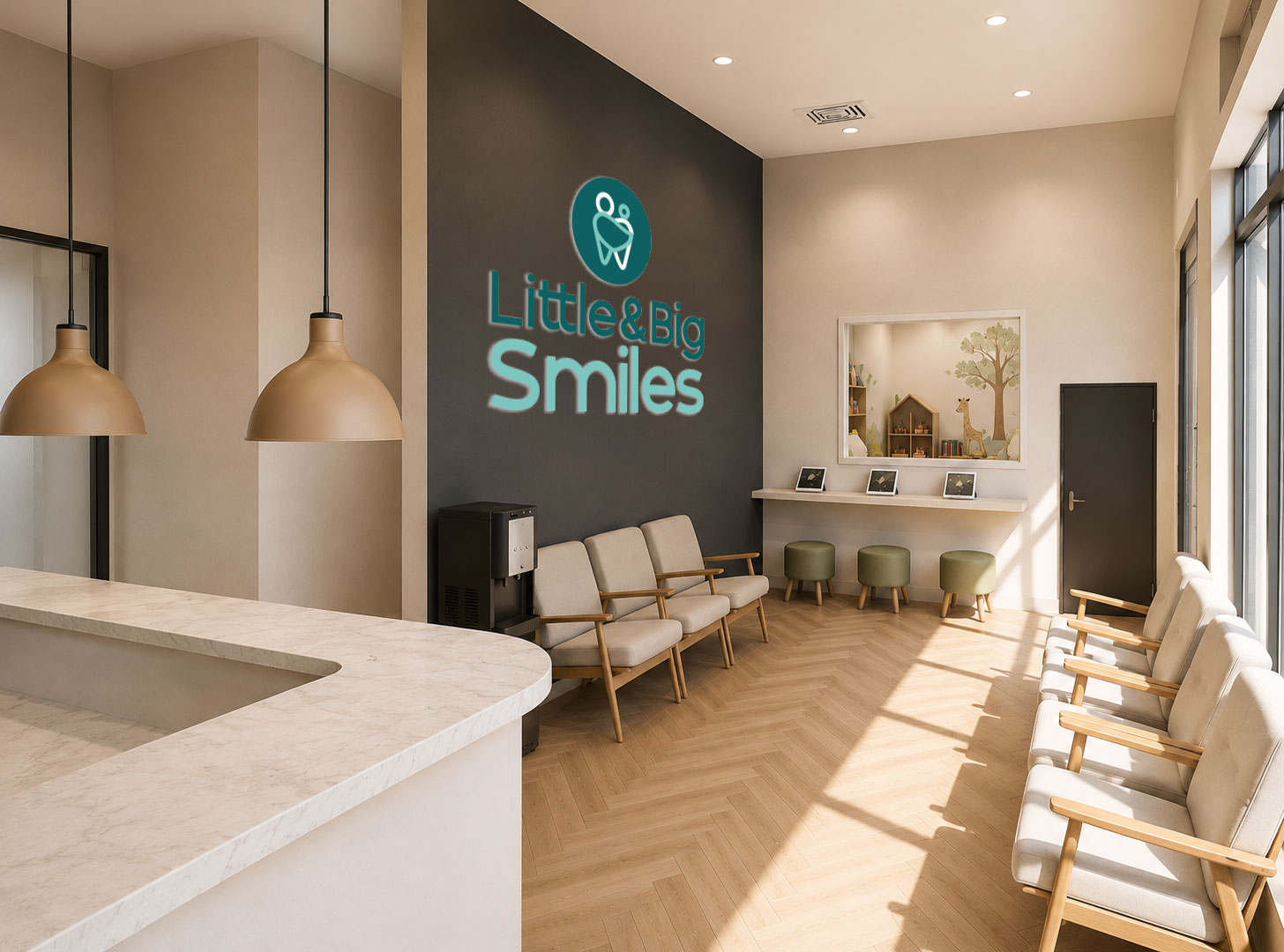 Waiting room at Little and Big Smiles Dentistry