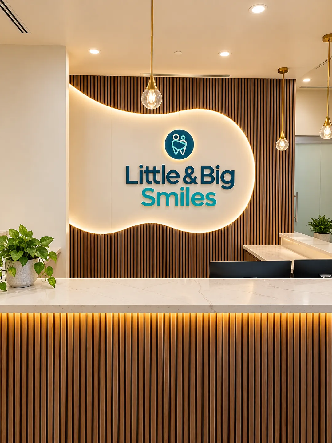 The front desk at Little and Big Smiles Dentistry in Mesa