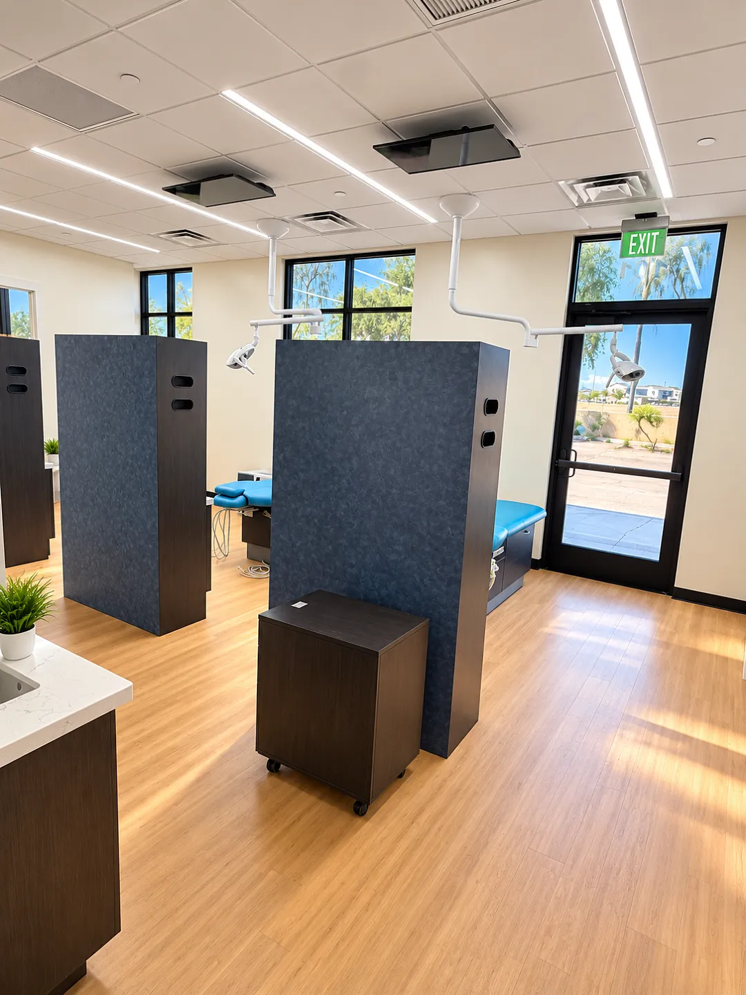 Treatment room at Little and Big Smiles Dentistry