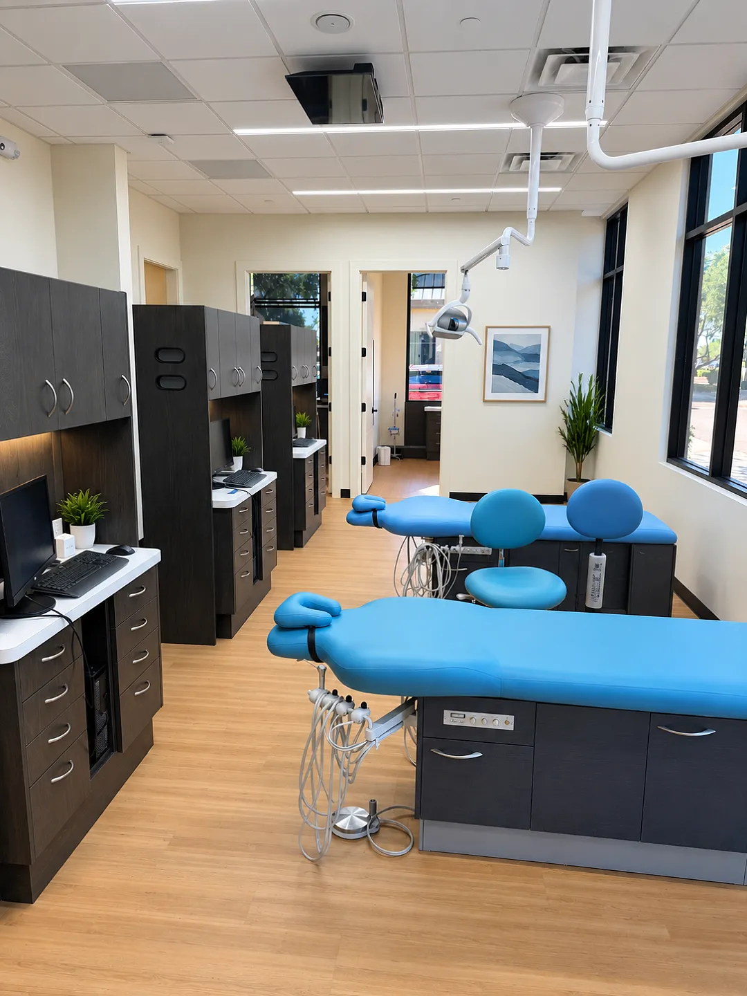 Treatment room at Little and Big Smiles Dentistry