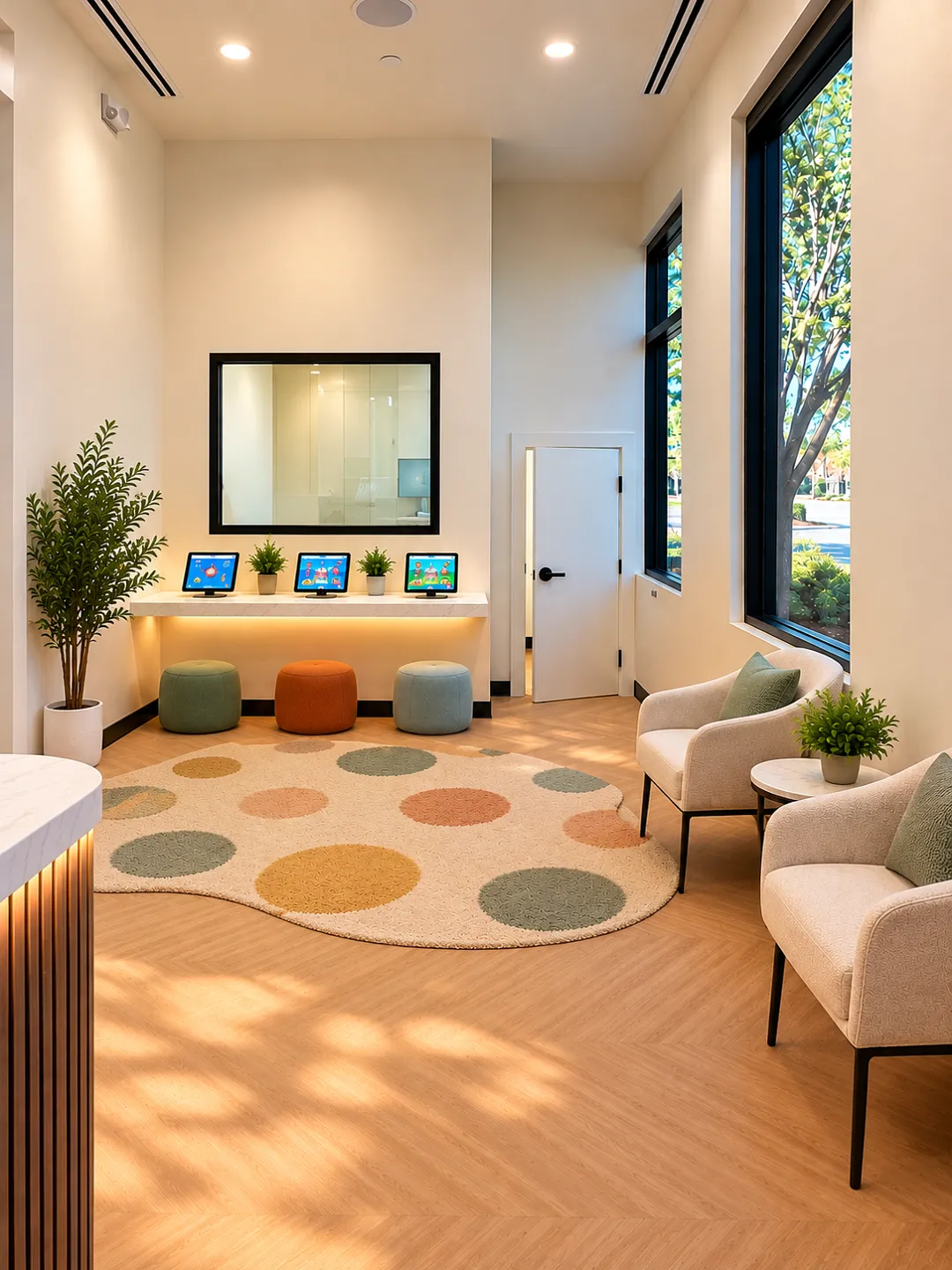 Waiting room at Little and Big Smiles Dentistry